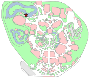 トムソーヤ島いかだ地図