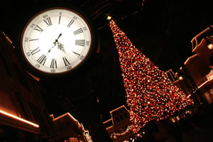 クリスマス・ファンタジー2006 夜景 クリスマスツリー&時計