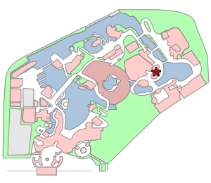 フランダーのフライングフィッシュコースター 地図